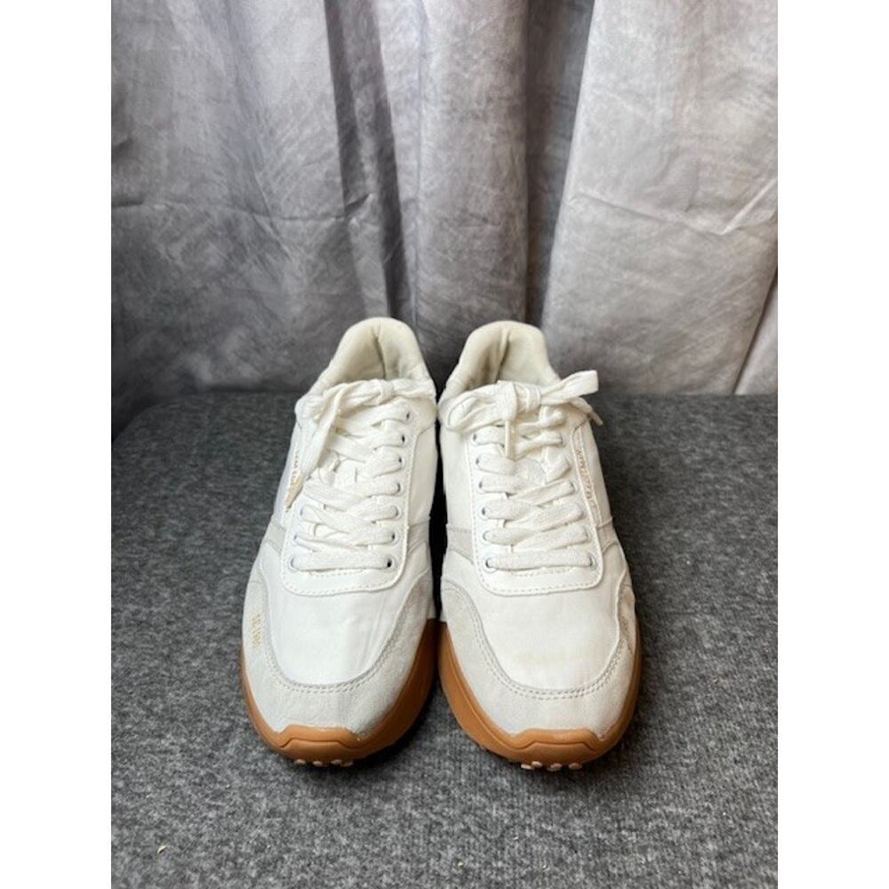 Sam Edelman Women's 10M White Suede Nylon Layla Platform Sneaker Shoes C15-4 - Picture 3 of 9